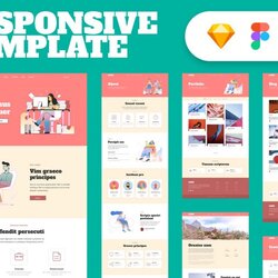Great Responsive Landing Page Template Free Download Various