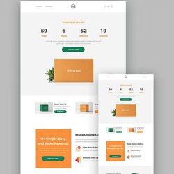 Supreme Free Simple Responsive Landing Page Template Impressive Highest Clarity