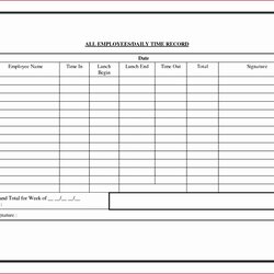 Weekly Time Card Template Free Employee Unique Daily Of