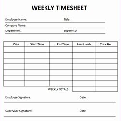 Template Excel Templates Simple Weekly Time Printable Card Unique Of
