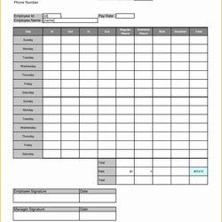 Excellent Free Blank Time Card Template Of Printable Excel Templates Punch Cards Biweekly Monthly Spreadsheet