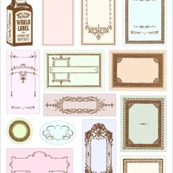 Excellent Bottle Label Templates Blog Labels Printable Apothecary Template Vintage Tag Print Sheet Tags