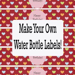 Sterling Free Water Bottle Label Template Printable Labels Templates Design