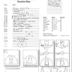 Excellent Practice Basketball Template Plan Plans Printable Beautiful Blank Image