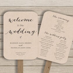 Outstanding Free Printable Wedding Program Templates Word