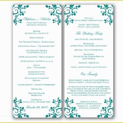 Worthy Free Printable Wedding Program Templates For Word Of Template Church Microsoft Bulletin Schultz
