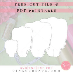 The Highest Quality Free Paper Flower Template Printable Cut File Gina Creates