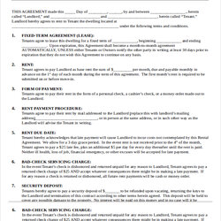 Commercial Rental Agreement Template Download Free Printable Lease