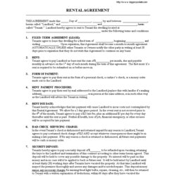 Champion Blank Printable Lease Agreement Templates At Template Rental Agreements Tenancy Contract Term Fixed