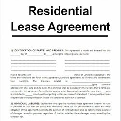 Great Printable Lease Agreement Template Business Rental Word Templates Agreements Forms Form Residential