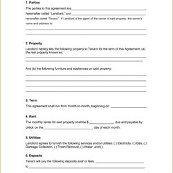 Excellent Blank Rental Lease Form Printable Forms Free Online Agreement
