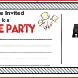 Perfect Movie Ticket Birthday Invitations Printable Party Templates Template Invitation Blank Word Tickets