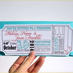 Fantastic Movie Ticket Invitation Template Free Of Wedding Tom April Posted Comments