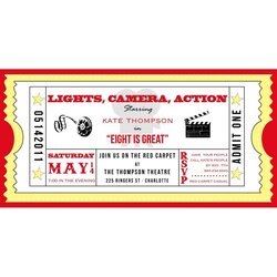 Blank Movie Ticket Invitation Template Free Download Party Birthday Invitations Cinema Printable Drive