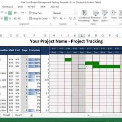 Matchless Free Excel Project Management Tracking Template