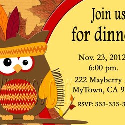 Eminent Thanksgiving Dinner Invitation Printable Party Invites Invitations Invite Template Wording Card