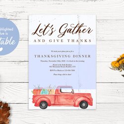 Superlative Thanksgiving Invitation Template Dinner