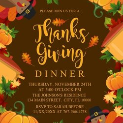 Outstanding Thanksgiving Flyers Invitation Template Flyer