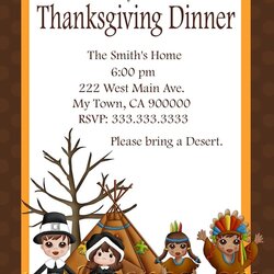 Tremendous Thanksgiving Dinner Invitation Printable By