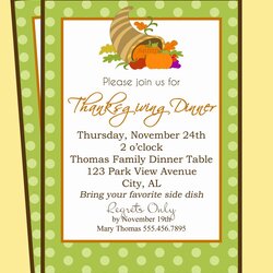 Thanksgiving Dinner Invitation Printable Fruitful Gathering Collection Party Request Something Order Custom