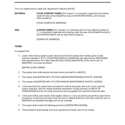 Equipment Rental Agreement Template Word Doc