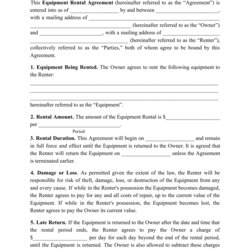 Fine Equipment Lease Agreement Template Free Download Printable Templates Rental Print Big