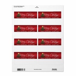 Legit Merry Christmas Shipping Labels View Padding