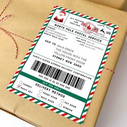 Superior Workshop Red Green Printable Christmas Shipping Label