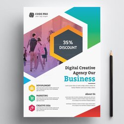 Out Of This World Education Business Flyer Design Graphic Prime Templates Flyers Template Fit