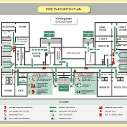 Terrific Fire Evacuation Plan Template Emergency Plans Example Create Sample Symbols Exit Floor Map Care