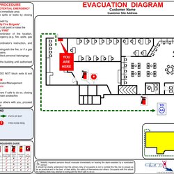 Supreme Emergency Evacuation Diagrams Compliance Reporting Specialists Fire Diagram Exit Plan Plans Points