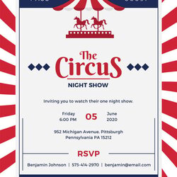 Swell Circus Party Invitation Template Free Format Download Birthday Carnival Templates Invitations Blank