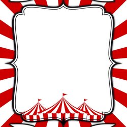 Splendid Circus Card Templates Theme Poster