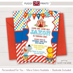 Outstanding Circus Birthday Invitation For Carnival Party By