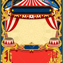 Tremendous Circus Invitation Template Free Carnival Outstanding Sample