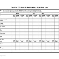 Excellent Heavy Equipment Maintenance Spreadsheet Template Fleet Preventive Schedule Excel Vehicle Management