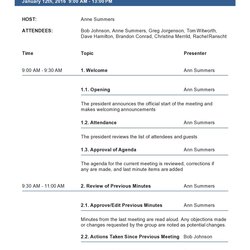 Magnificent Board Meeting Agenda Templates Free