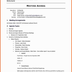 Supreme Creating Board Meeting Agenda Template For Ms Word By Handover Meetings Agendas