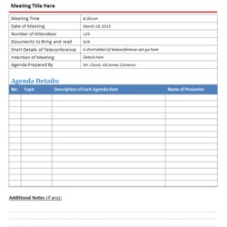 Superior Free Sample Meeting Agenda Template For Ms Word Templates Office Below Find Preview