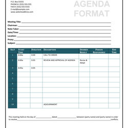 Capital Agendas For Meetings Templates Free Professional Business Template Church Excel Lab