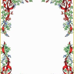 Splendid Free Printable Stationery Templates For Word Holiday Of Christmas Stationary Template Download