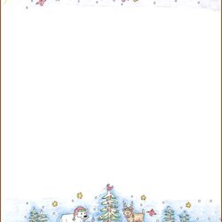 Marvelous Free Christmas Stationery And Letterheads To Print