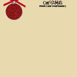 Tremendous Free Personalized Christmas Stationery List Card Template Print Online Printable Templates Holiday