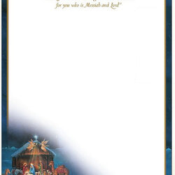 Wizard Nativity Scene Letterhead Christmas Message Count Advent Church Seasonal Liturgical On