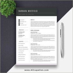 Free Pages Resume Templates Download Example Gallery
