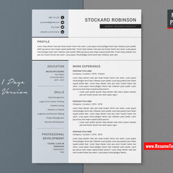 For Mac Pages Professional Resume Template Vitae Curriculum Modern Creative Simple Editable Job Winning