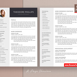 The Highest Standard For Mac Pages Professional Template With Cover Resume Curriculum Vitae Modern Creative