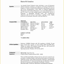 Free Resume Templates For Mac Of Template