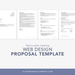 Terrific Web Design Proposal Template Free Download Facebook
