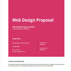 Free Website Design Proposal Templates In Google Docs Ms Word Template Business
